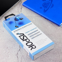 Навушники з мікрофоном Aspor A209- чорний
