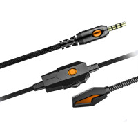 Наушники с микрофоном Aspor S1004- оранжевый
