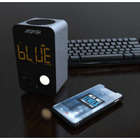 Bluetooth колонка Aspor A658 вертикальная- серебро