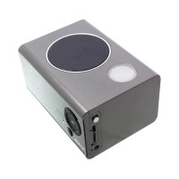 Bluetooth колонка Aspor A659 горізонтальна- срібло