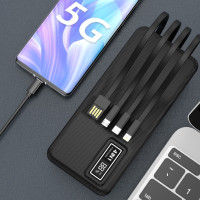 Портативний зарядний пристрій (Повербанк) Aspor A301 4in1 Fast Charge 20000 mAh- чорний