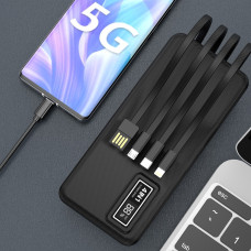 Портативний зарядний пристрій (Повербанк) Aspor A301 4in1 Fast Charge 20000 mAh- чорний