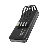 Портативний зарядний пристрій (Повербанк) Aspor A301 4in1 Fast Charge 20000 mAh- чорний