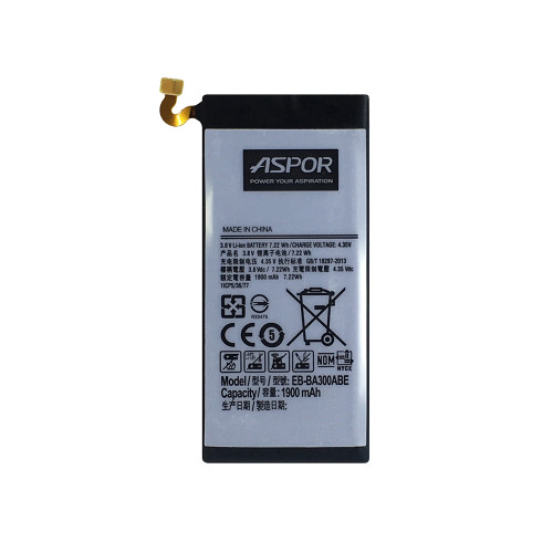 Акумулятор Aspor BMS6381/EB-BA300ABE для Samsung A3 2015